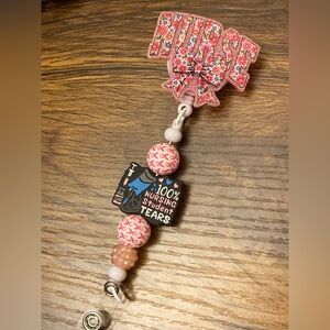 🎀 🩺 Nurse Bow ID Badge Reel 🩺🎀